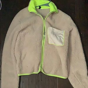 a zip up “poopie” jacket